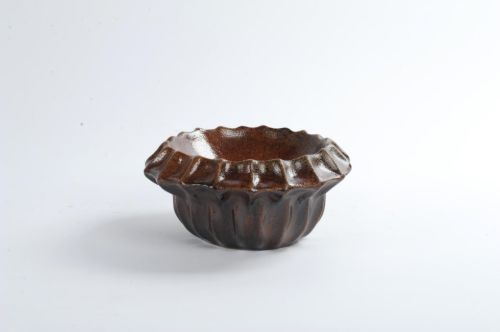 Bild von BlumenBowl, Altai Keramik Ø26x H12cm, brown/black