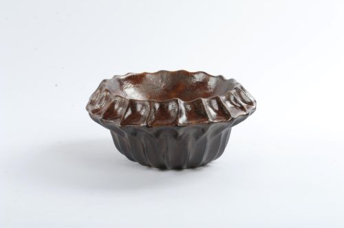 Bild von BlumenBowl, Altai Keramik Ø32x H15cm, brown/black