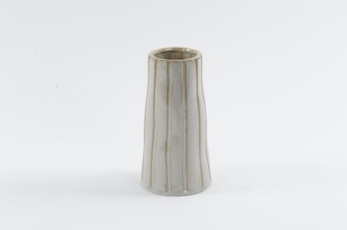 Bild von BlumenVase, Vertical Keramik Ø11x H21cm, sand