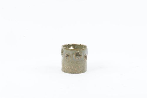 Bild von Outdoor Kerzen Topf, Staub H14x Ø13cm, grün