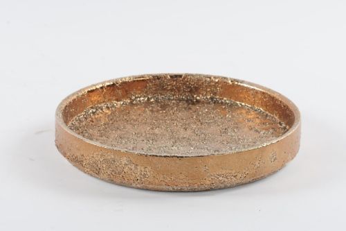 Bild von Schale, Earth Keramik - Ø25x H4cm, nickel gold