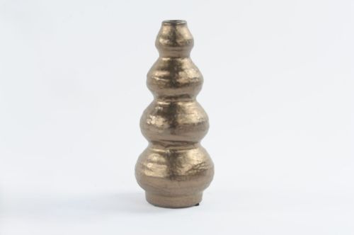 Bild von Kerzenständer, Industieal Ø12x H27cm, antique gold