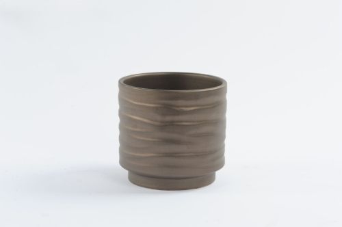 Bild von Blumentopf, Industie Ø16.5x H15.8cm, antique gold