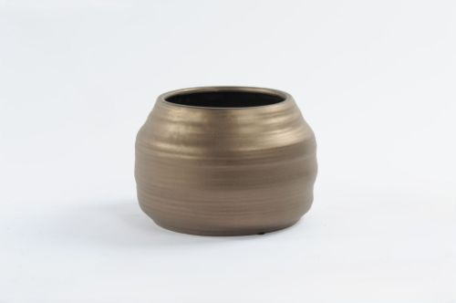Bild von Blumentopf, Industie Ø23x H15.3cm, antique gold