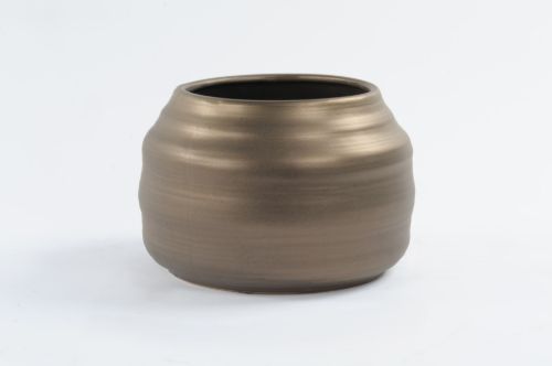 Bild von Blumentopf, Industie Ø27.5x H19cm, antique gold