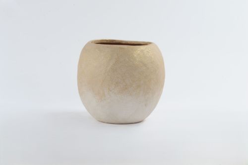 Bild von Blumentopf, Canyon - Ø25.5x H23cm, sand gold blush