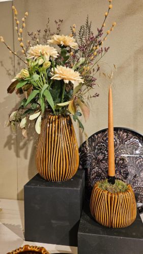 Bild von BlumenVase, Adventure Keramik Ø17.5x H25.5cm, burnt orange