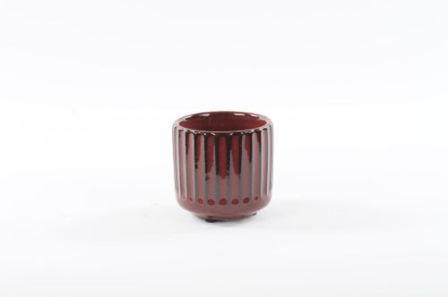 Bild von Blumentopf, Strawberry Keramik Ø8.8x H8.2cm, rosewood
