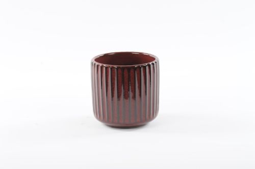 Bild von Blumentopf, Strawberry Keramik Ø10.5x H10cm, rosewood