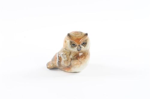 Bild von Eule, Wisdom - Keramik Ø8.7x 6.7x H8.5cm, braun