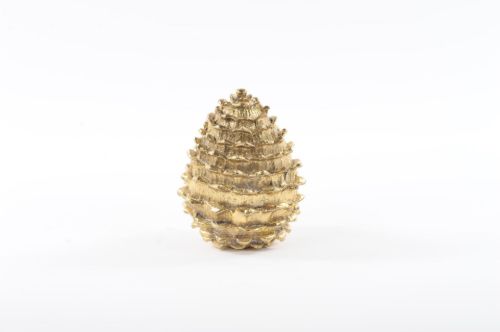 Bild von Kieferzapfen, Gold Art - Polyresin 7.4x 9cm, gold