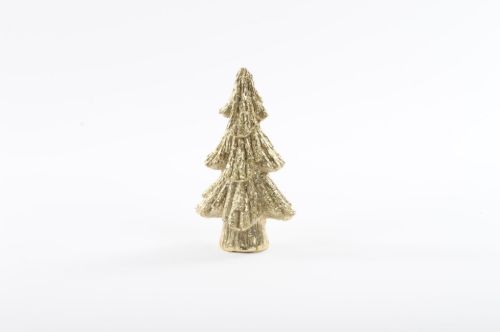 Bild von Tanne, Gold Art - Polyresin 8.5x 7x 15cm, gold