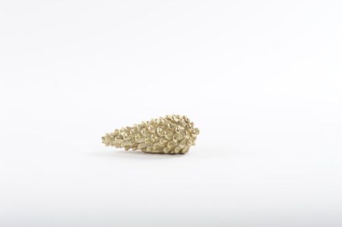 Bild von Kieferzapfen, Gold Art - Polyresin 16x 7x 6.5cm, gold