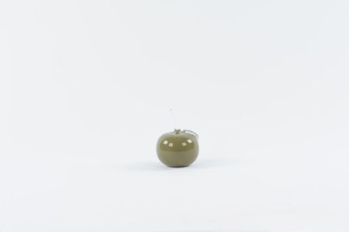 Bild von Deko Apfel, mundgeblasen Ø9.5x H12cm, grün