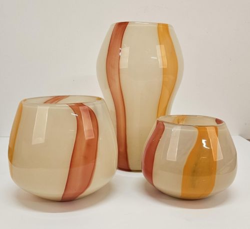 Bild von Glasvase, Lollypop Ø20.8x H14.5cm, bunt