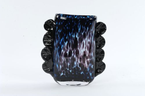 Bild von Glasvase, Salamander Ø24.9x 8.6x H27cm, blue