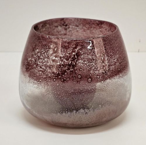 Bild von Glasvase, Raspberry Ø20.6x H16.2cm, pink