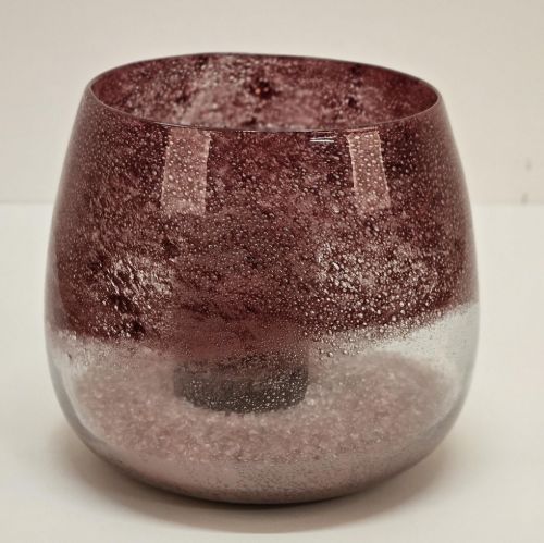 Bild von Glasvase, Raspberry Ø22.1x H18.9cm, pink