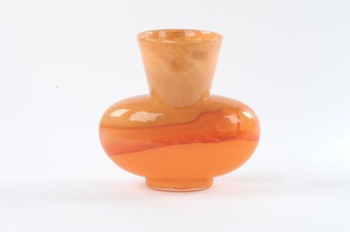 Bild von Glasvase, Damond Ø29x 15.5x H28.6cm, orange