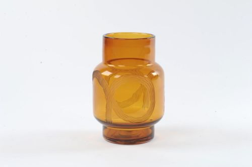 Bild von Glasmann, Pumpkin Ø18.2x H26.3, red gold