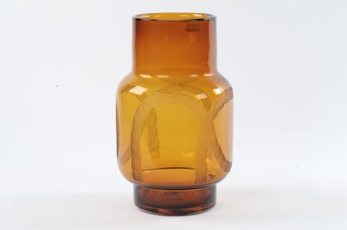 Bild von Glasmann, Pumpkin Ø21x H35.2, red gold