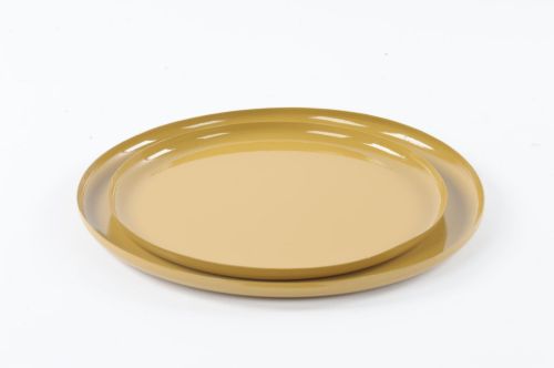 Bild von Untersetzer, Talam Metall - Ø27+ Ø33x 1.5cm, mustard
