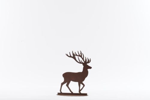 Bild von Hirsch, Walker - Metall 21.5x 8.5x 28cm, rost