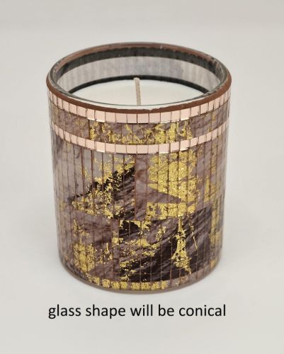 Bild von Duftkerzen-Glas, Bio H  9x Ø9.5cm, Velvet Desire