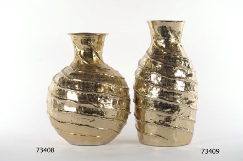 Bild von Krugvase, Twisty treasure - Alu Ø38x 46cm, gold