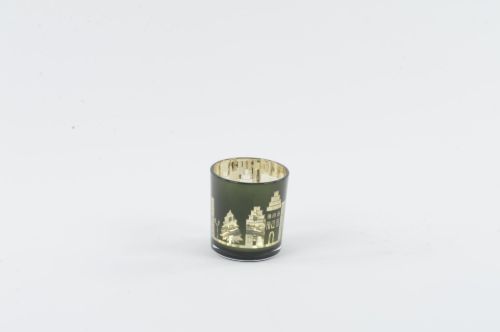 Bild von Windlicht Votiv, Village Ø7.3x H8cm, green