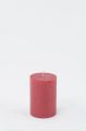 Bild von Metallic Zylinderkerze, 10cm x Ø70mm, rot