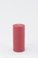 Bild von Metallic Zylinderkerze, 15cm x Ø70mm, rot