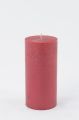 Bild von Metallic Zylinderkerze, 19cm x Ø90mm, rot