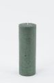 Bild von Metallic Zylinderkerze, 15cm x Ø50mm, grün